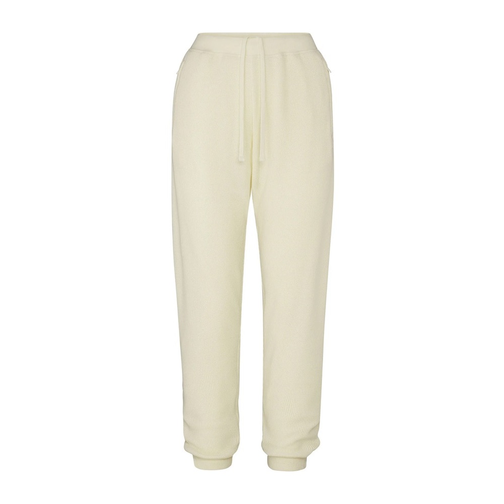 SKIMS WAFFLE JOGGER | CREAM size XL